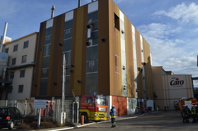 Ludwigsburg: Schwelbrand in einem Silo bei der Firma Unifranck